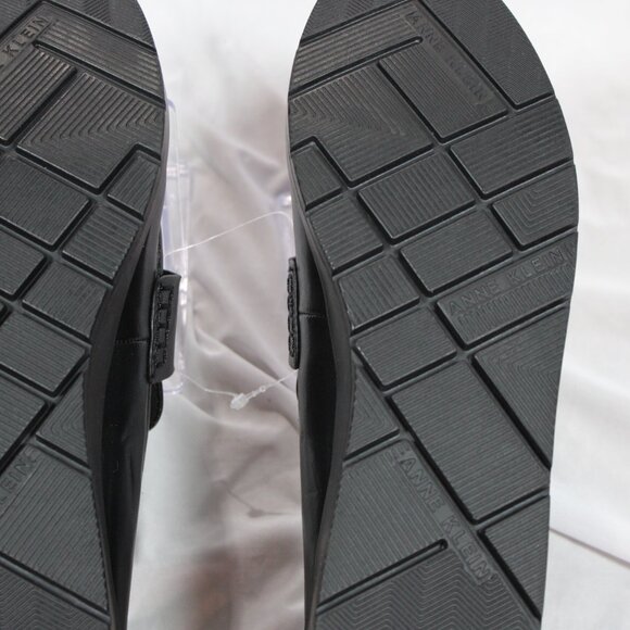 Anne Klein AKqamari Black Wedge Loafer's Slip-On Shoes Size 9 NWOB - Picture 9 of 11